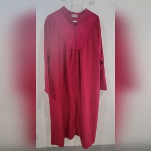 Vintage Burgundy Women's Robe / Size 3X / ⭐️ Made In USA